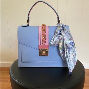 ALDO soft blue/soft pink bag